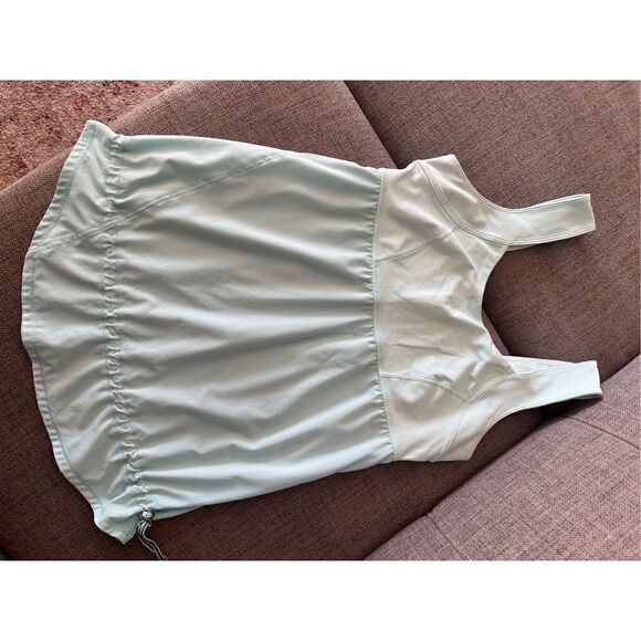 Lululemon Run Chase Me aqua drawstring tank - Picture 2 of 9